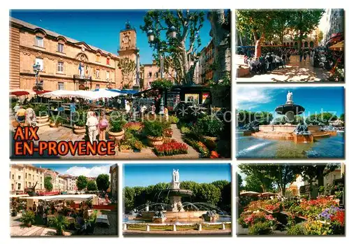 AK / Ansichtskarte Aix en Provence Markt Brunnen Viaduc Park Kat. Aix en Provence
