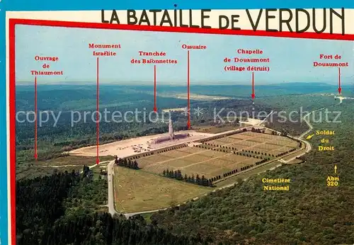 AK / Ansichtskarte Verdun Meuse Ossuaire de Douaumont et le Cimetiere National Kat. Verdun
