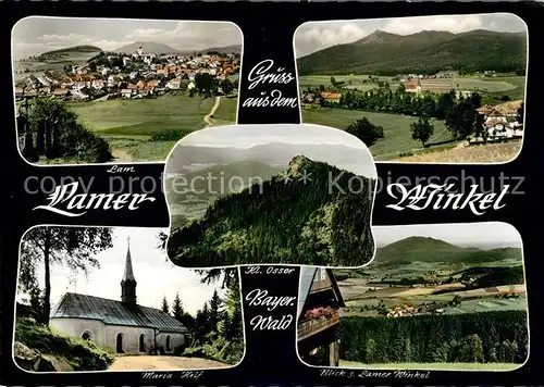 AK / Ansichtskarte Lam Oberpfalz Panorama Maria Zell Blick zum Lamer Winkel Kl Osser Kat. Lam