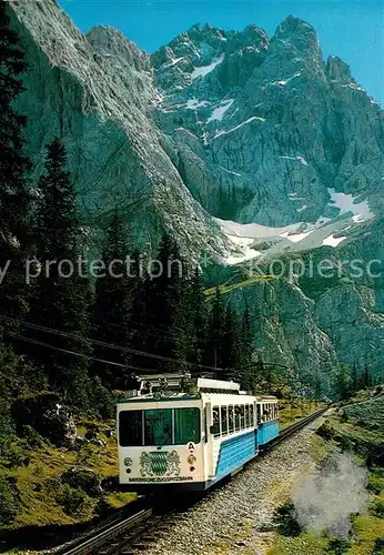 AK / Ansichtskarte Zahnradbahn Zugspitze  Kat. Bergbahn