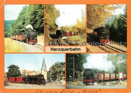 AK / Ansichtskarte Lokomotive Harzquerbahn  Kat. Eisenbahn