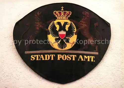 AK / Ansichtskarte Post Posthausschild Luebeck um 1855  Kat. Berufe