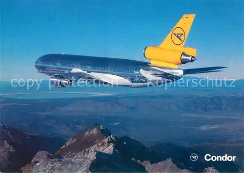 AK / Ansichtskarte Flugzeuge Zivil Condor DC 10 30  Kat. Airplanes Avions