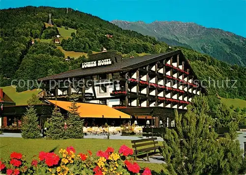 AK / Ansichtskarte Schruns Vorarlberg Loewen Hotel gegen Kapell Kat. Schruns
