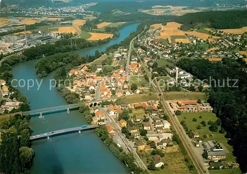 AK / Ansichtskarte Koblenz AG Fliegeraufnahme Flusspartie Kat. Koblenz