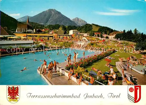 AK / Ansichtskarte Jenbach Tirol Terrassenschwimmbad