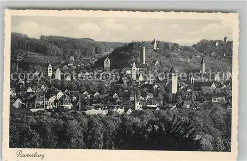 AK / Ansichtskarte Ravensburg Wuerttemberg Panorama Kat. Ravensburg