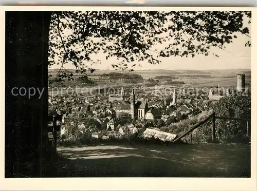 AK / Ansichtskarte Ravensburg Wuerttemberg Panorama von Kirche Sankt Christina Kat. Ravensburg