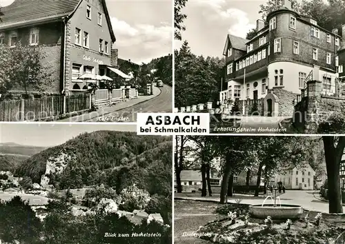 AK / Ansichtskarte Asbach Schmalkalden Cafe Endtor Erholungsheim Hachelstein  Kat. Schmalkalden
