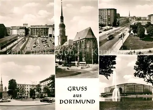 AK / Ansichtskarte Dortmund Hansaplatz Hotel Roemischer Kaiser Reinoldikirche Kat. Dortmund