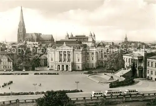 AK / Ansichtskarte Schwerin Mecklenburg Staatstheater Museum Dom Kat. Schwerin