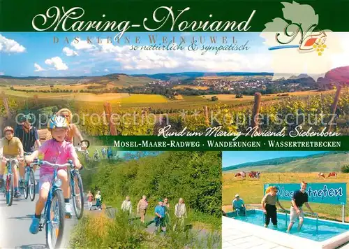 AK / Ansichtskarte Maring Noviand Landschaftspanorama Weinberge Mosel Maare Radweg Wanderungen Wassertretbecken Kat. Maring Noviand