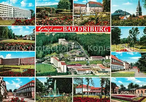 AK / Ansichtskarte Bad Driburg Teilansichten Kurort im Eggegebirge am Teutoburger Wald Fliegeraufnahme Kat. Bad Driburg