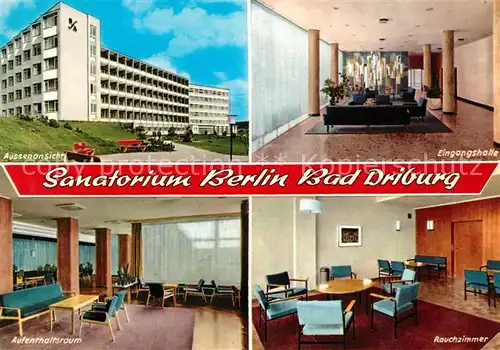 AK / Ansichtskarte Bad Driburg Sanatorium Berlin verschiedene Ansichten Kat. Bad Driburg