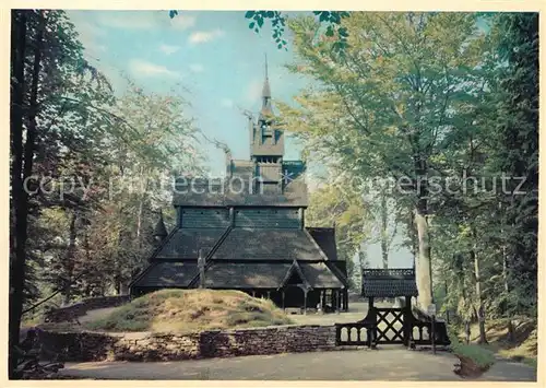 AK / Ansichtskarte Fantoft Stavkirke Stabkirche