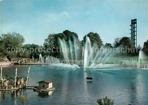 AK / Ansichtskarte Hamburg Wasserspiele im Ausstellungspark Planten und Blomen Kat. Hamburg