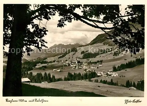 AK / Ansichtskarte Riezlern Kleinwalsertal Vorarlberg Landschaftspanorama mit Nebelhorn Kat. Mittelberg