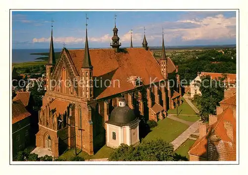 AK / Ansichtskarte Frombork Katedry Ansicht vom Glockenturm Westfassade Dom Kat. Frauenburg Ostpreussen