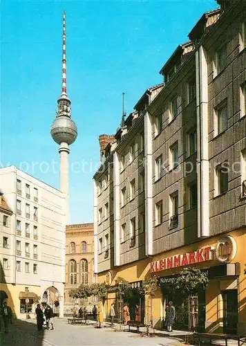 AK / Ansichtskarte Berlin Nikolaiviertel Fernsehturm Hauptstadt der DDR Kat. Berlin