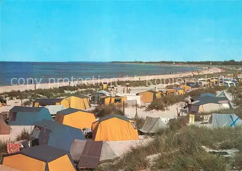 AK / Ansichtskarte Prerow Ostseebad Zeltplatz Strand Kat. Darss