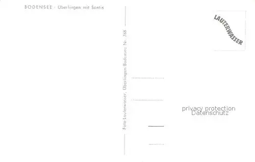 AK / Ansichtskarte ueberlingen Bodensee Saentis Kat. ueberlingen