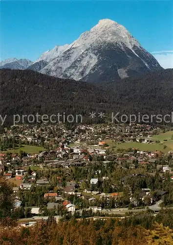 AK / Ansichtskarte Seefeld Tirol Fliegeraufnahme mit Hohe Munde Kat. Seefeld in Tirol