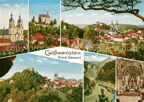 AK / Ansichtskarte Goessweinstein Kirchen und Burg Kat. Goessweinstein