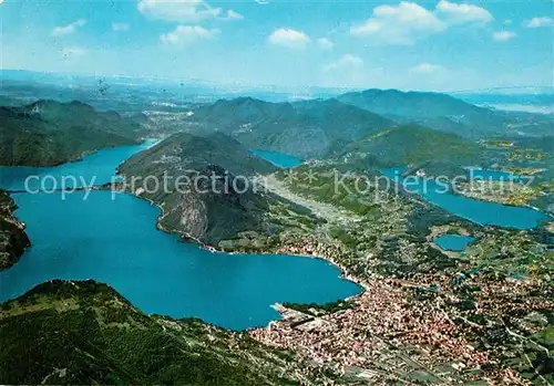 AK / Ansichtskarte Lugano Lago di Lugano Fliegeraufnahme