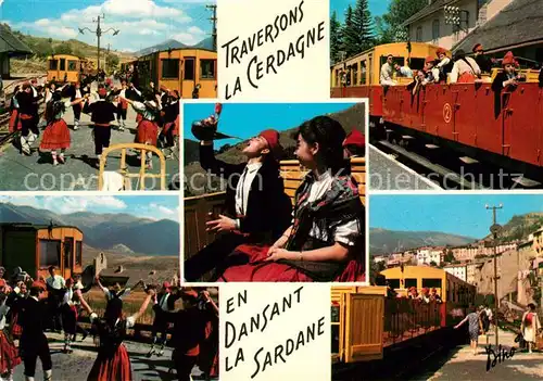 AK / Ansichtskarte Trachten Frankreich Tanz Groupe folklorique catalan Joventut Train Sang et Or  Kat. Trachten