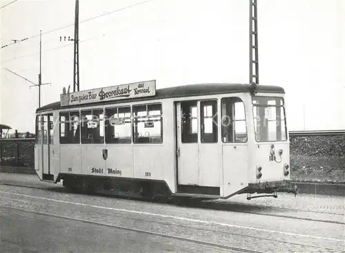 AK / Ansichtskarte Strassenbahn Bw 180 Mainz  Kat. Strassenbahn