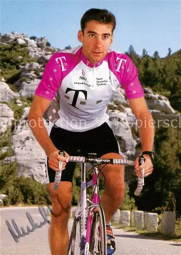 AK / Ansichtskarte Radsport Radrennfahrer Michel Lafis Autogramm Telekom Kat. Sport