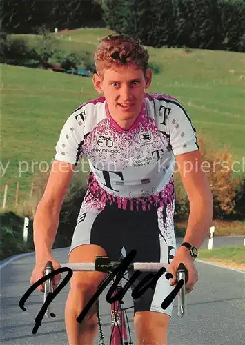 AK / Ansichtskarte Radsport Radrennfahrer Rolf Aldag Autogramm Telekom Kat. Sport