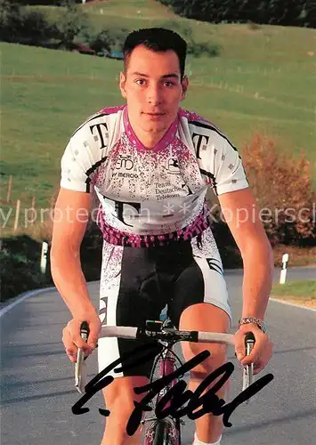 AK / Ansichtskarte Radsport Radrennfahrer Erik Zabel Autogramm Telekom Kat. Sport