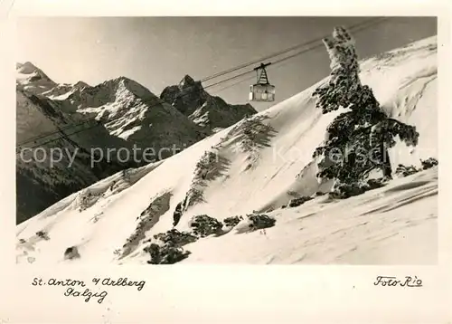 AK / Ansichtskarte Seilbahn St. Anton am Arlberg  Kat. Bahnen