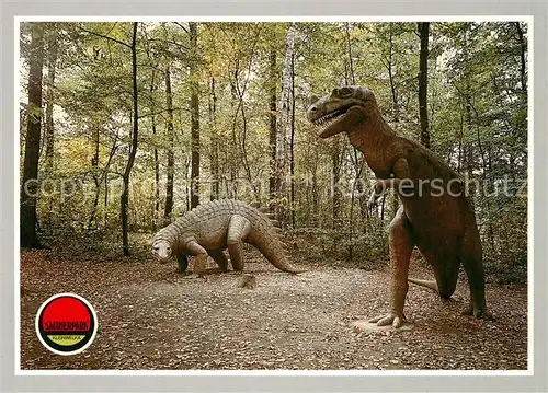 AK / Ansichtskarte Dinosaurier Scelidosaurus Ceratosaurus Saurierpark Kleinwelka Kat. Tiere
