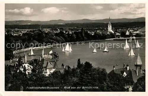 AK / Ansichtskarte Friedrichshafen Bodensee Panorama von der Schlosskirche Kat. Friedrichshafen