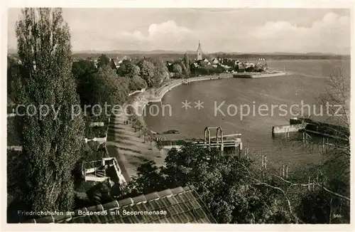 AK / Ansichtskarte Friedrichshafen Bodensee Seepromenade Kirche Kat. Friedrichshafen