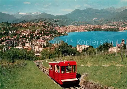 AK / Ansichtskarte Paradiso Lago di Lugano con la funiculare e Monte San Salvador Kat. Paradiso