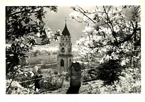 AK / Ansichtskarte Merano Suedtirol Kirche im Fruehling Kat. Merano