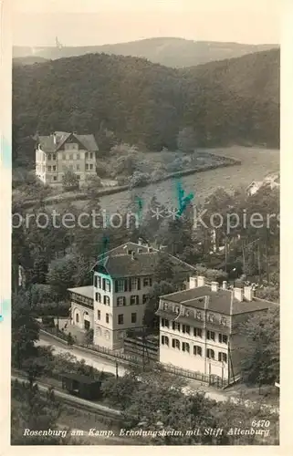 AK / Ansichtskarte Rosenburg Kamp Erholungsheim mit Stift Altenburg Kat. Rosenburg Mold