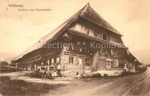 AK / Ansichtskarte Hoellental Schwarzwald Gasthaus zum Himmelreich Kat. Buchenbach