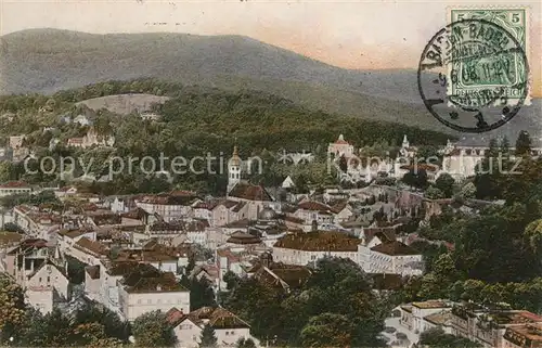 AK / Ansichtskarte Baden Baden Panorama von der Friedrichshoehe Kat. Baden Baden