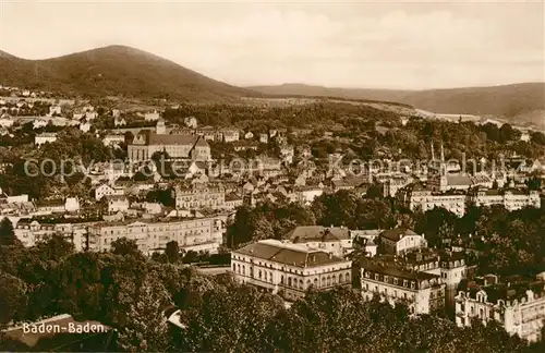 AK / Ansichtskarte Baden Baden Panorama Kat. Baden Baden