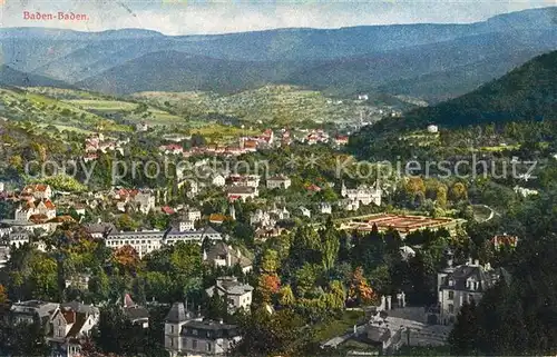 AK / Ansichtskarte Baden Baden Panorama Kat. Baden Baden