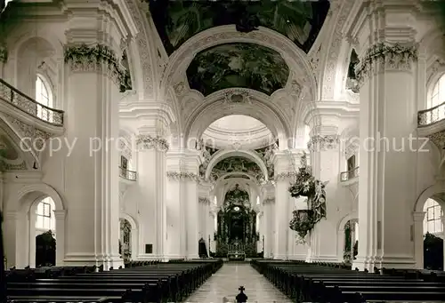 AK / Ansichtskarte Weingarten Wuerttemberg Basilika Innenraum