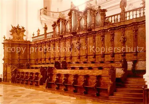 AK / Ansichtskarte Weingarten Wuerttemberg Basilika Chorgestuehl