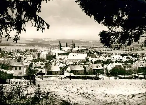 AK / Ansichtskarte Weingarten Wuerttemberg Basilika Winteraufnahme