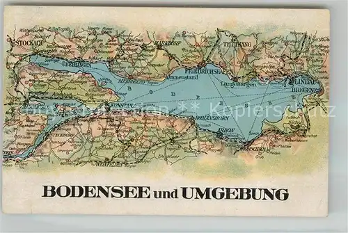 AK / Ansichtskarte Bodensee Region Panoramakarte