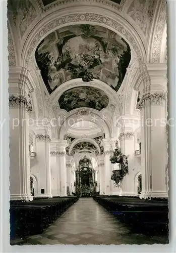 AK / Ansichtskarte Weingarten Wuerttemberg Basilika Innenraum Kantel Altar