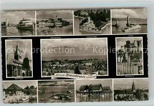 AK / Ansichtskarte Kressbronn Bodensee Meersburg Lindau Wasserburg ueberlingen Panorama Kat. Kressbronn am Bodensee